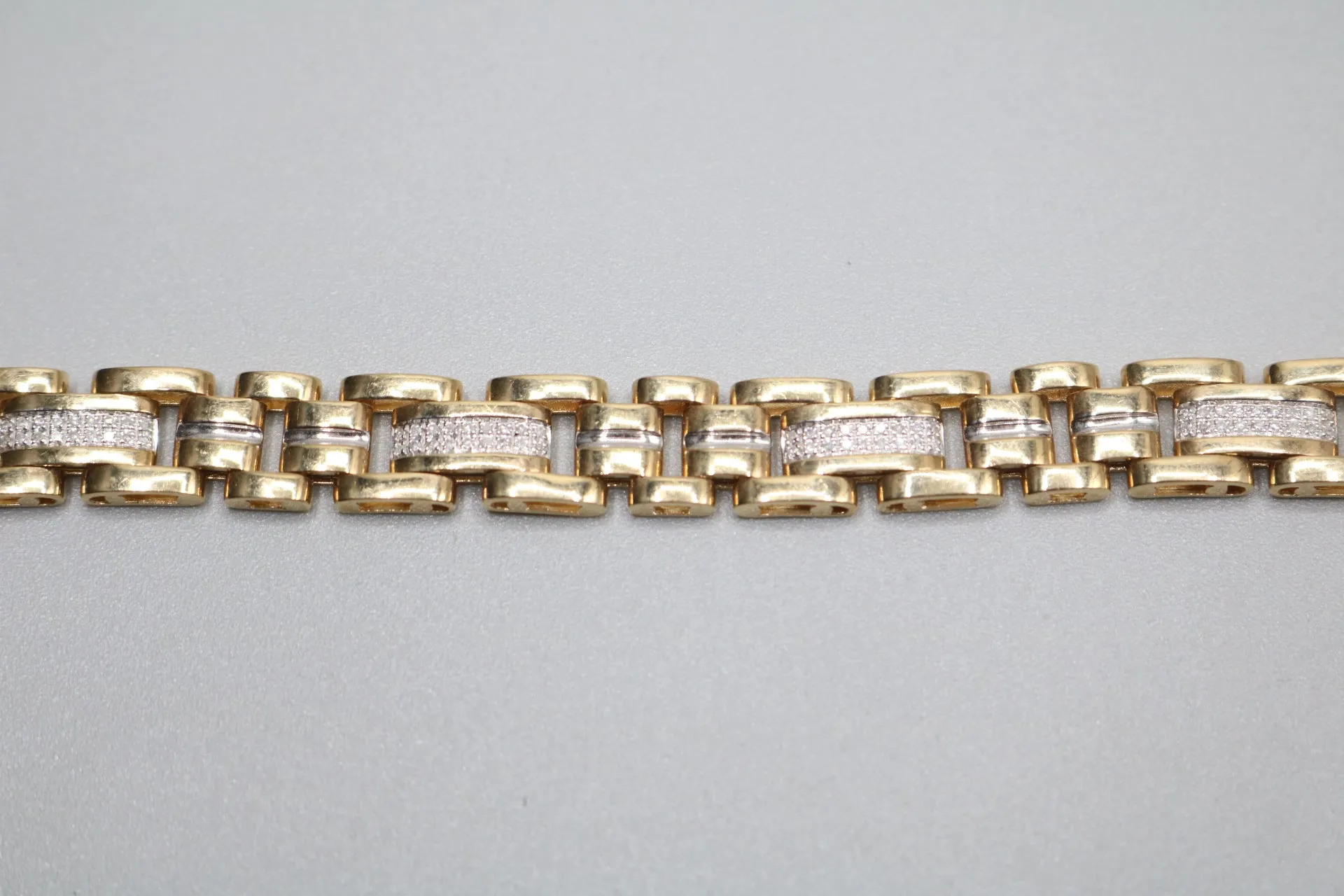 10K Two Tone Gold Diamond Rolex Bracelet (8.75 Inches) (0.63 CTW) Local Pick-Up Only