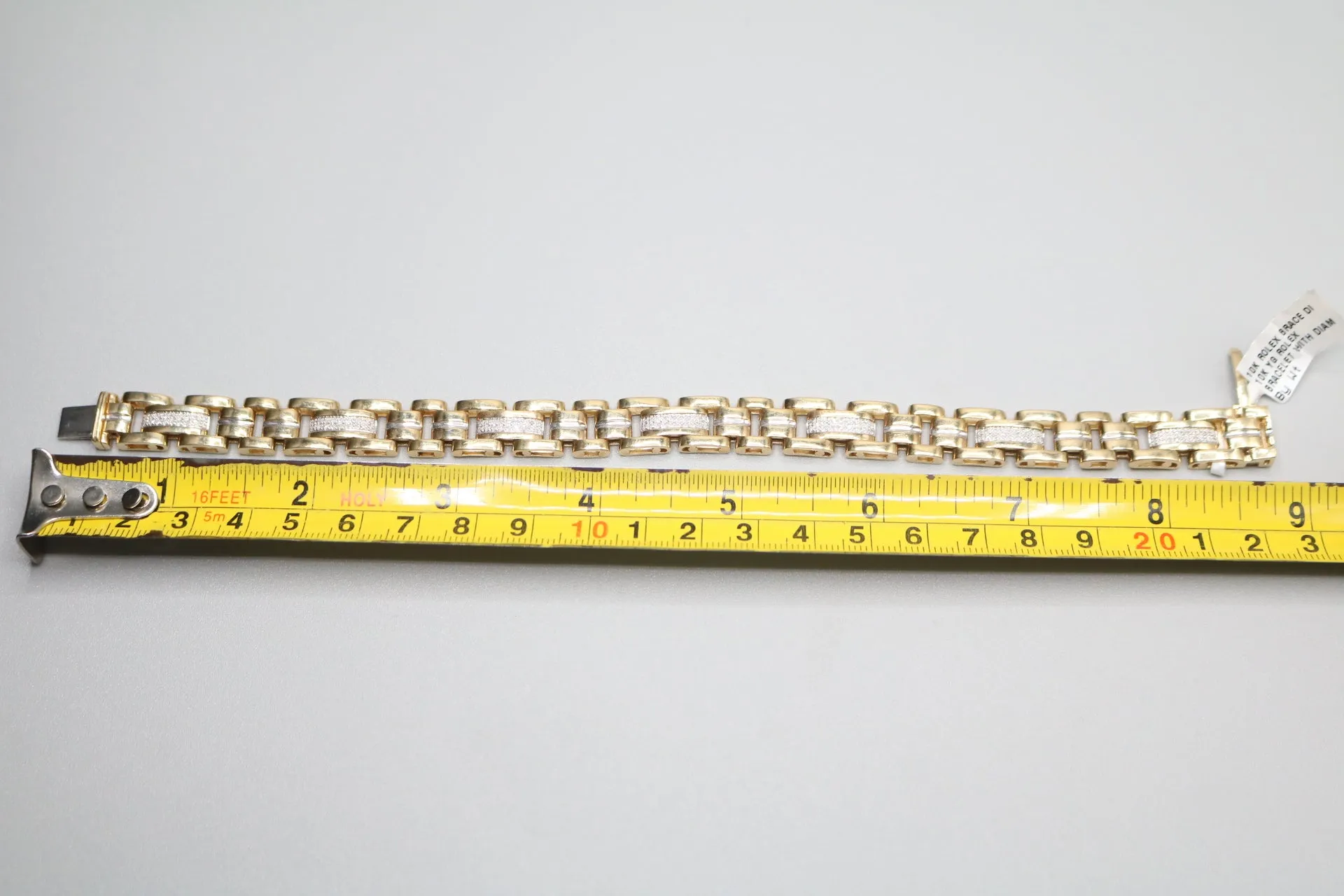 10K Two Tone Gold Diamond Rolex Bracelet (8.75 Inches) (0.63 CTW) Local Pick-Up Only