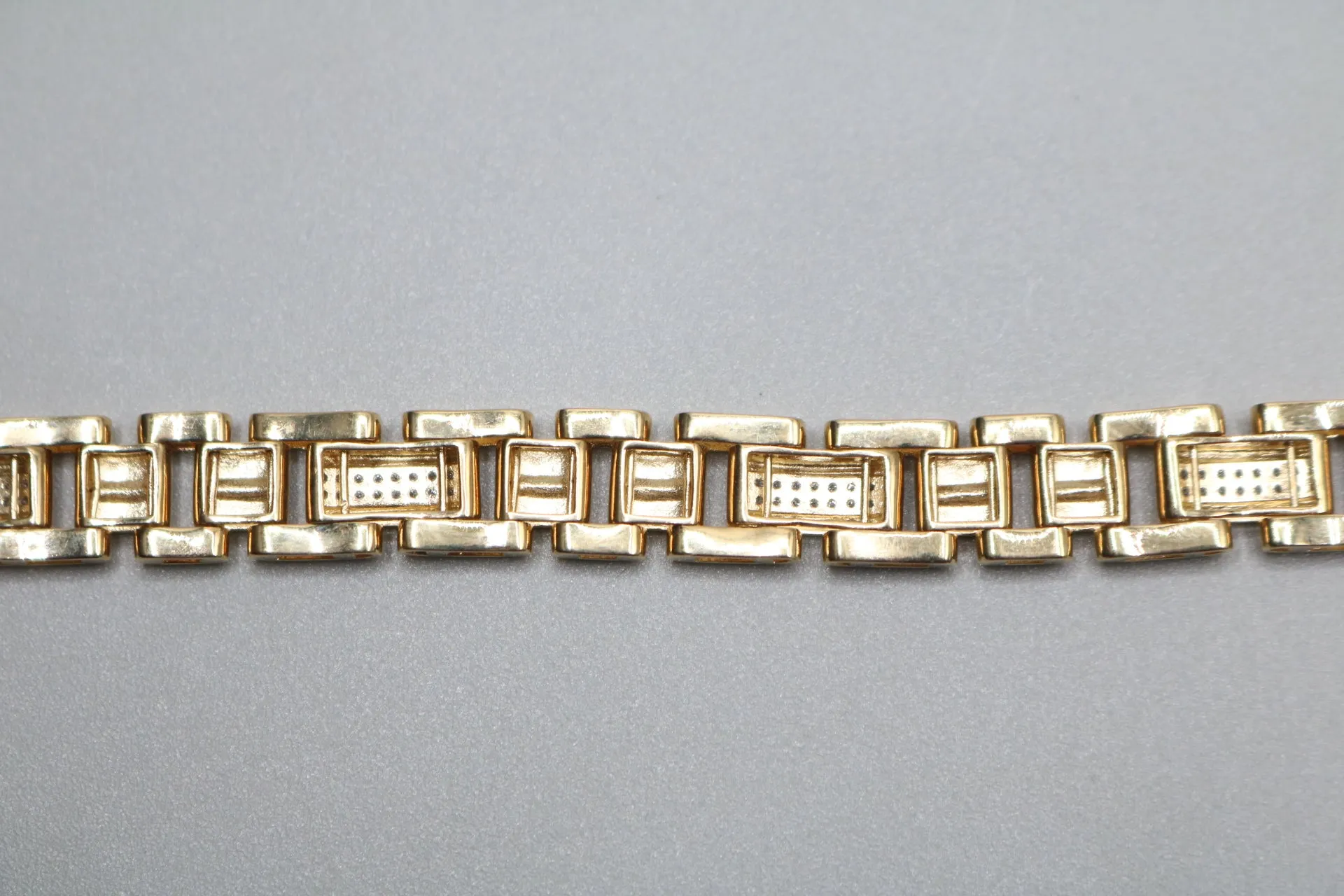 10K Two Tone Gold Diamond Rolex Bracelet (8.75 Inches) (0.63 CTW) Local Pick-Up Only