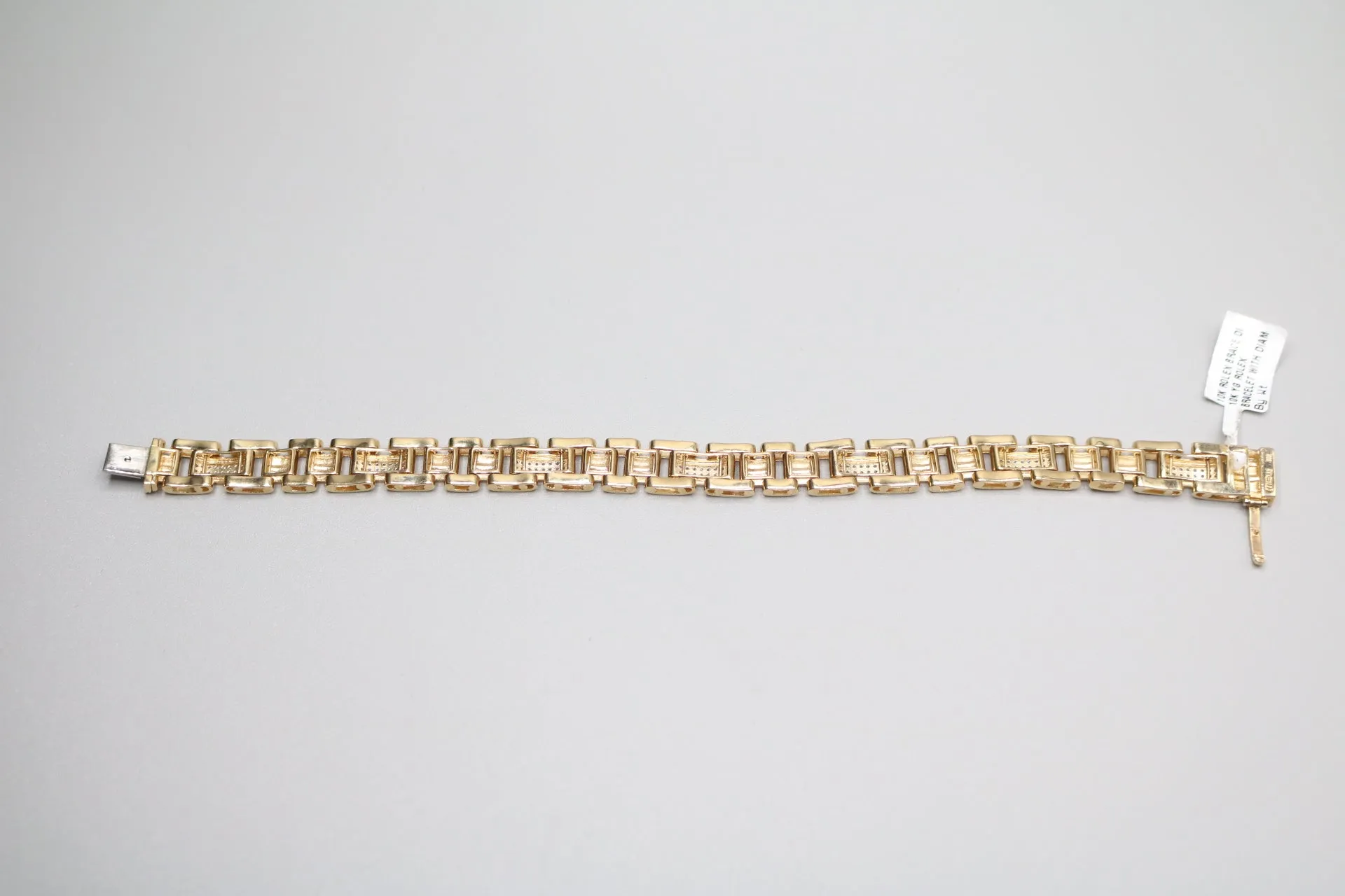 10K Two Tone Gold Diamond Rolex Bracelet (8.75 Inches) (0.63 CTW) Local Pick-Up Only