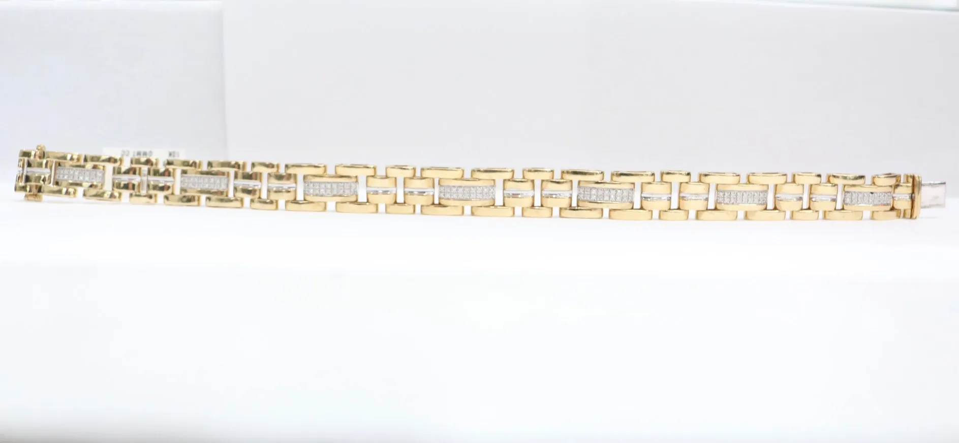 10K Two Tone Gold Diamond Rolex Bracelet (8.75 Inches) (0.63 CTW) Local Pick-Up Only