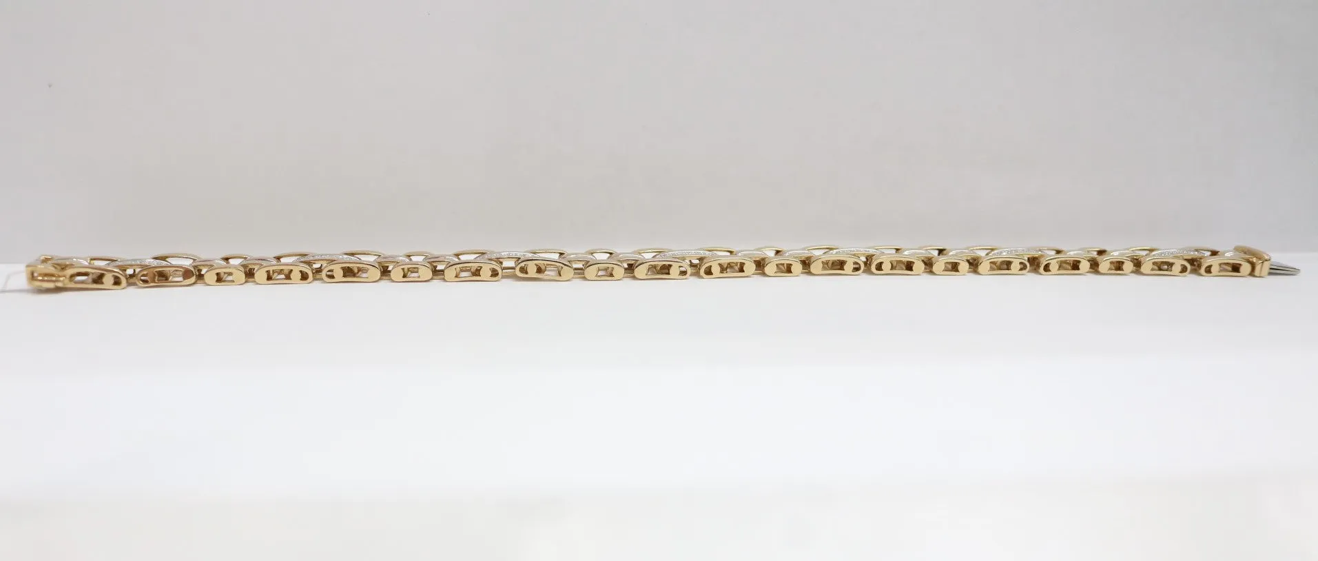 10K Two Tone Gold Diamond Rolex Bracelet (8.75 Inches) (0.63 CTW) Local Pick-Up Only