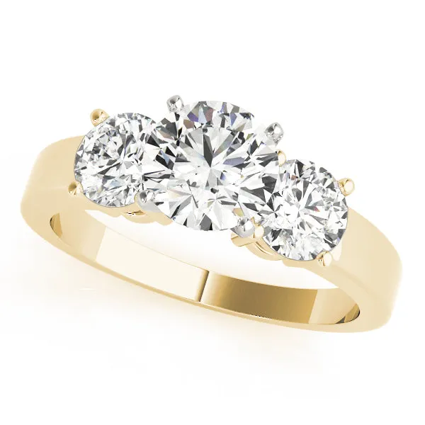 14k Engagement Ring / 3 Stone