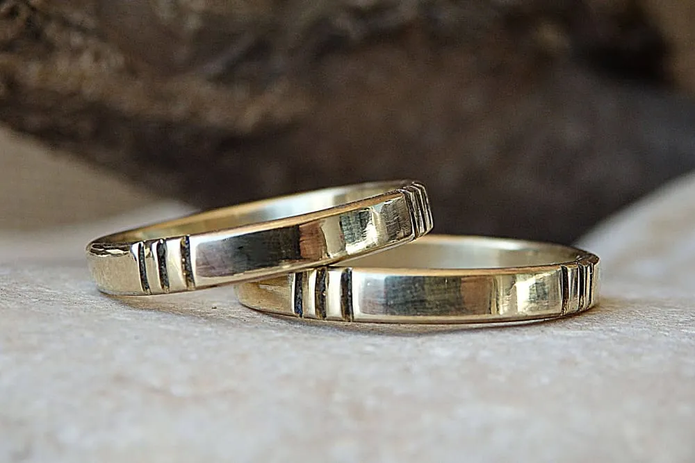 14K GOLD WEDDING SET