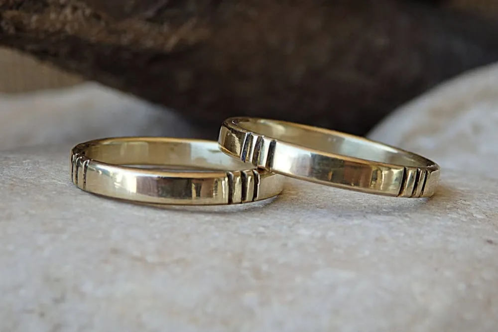 14K GOLD WEDDING SET