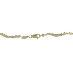 1.76 Carat 14K Solid Yellow Gold Tennis Bracelet Sapphire Diamond