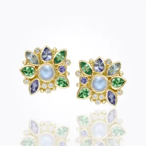 18K Anima Cluster Earrings