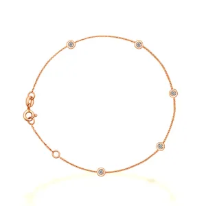 18k Gold By The Yard Diamond Bracelet