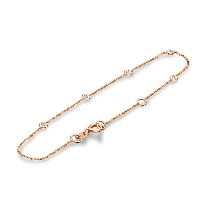 18k Gold By The Yard Diamond Bracelet