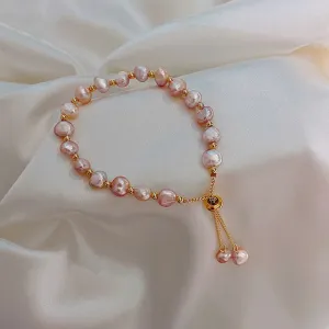 2021 New Baroque Natural Pearl Bracelet Sexy For Woman Bracelet Fashion Lady Temperament Bracelet Chaoren Jewelry South Korea