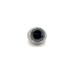 21.92 carat Black Diamond Cocktail Ring