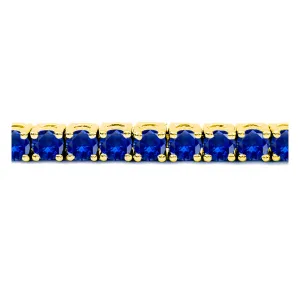 5 Carat Blue Sapphire Tennis Bracelet