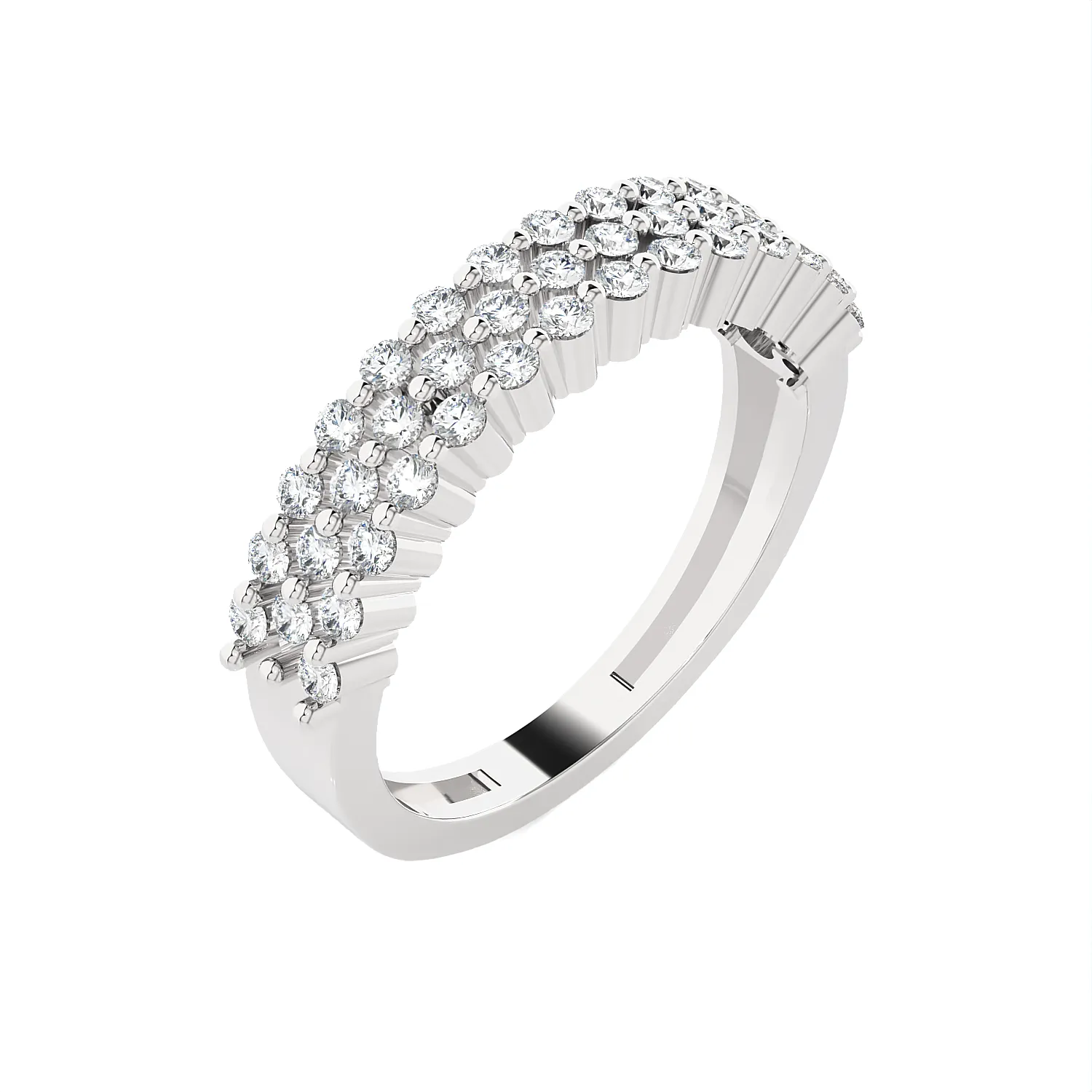 5/8 ctw Round Lab Grown Diamond Anniversary Ring