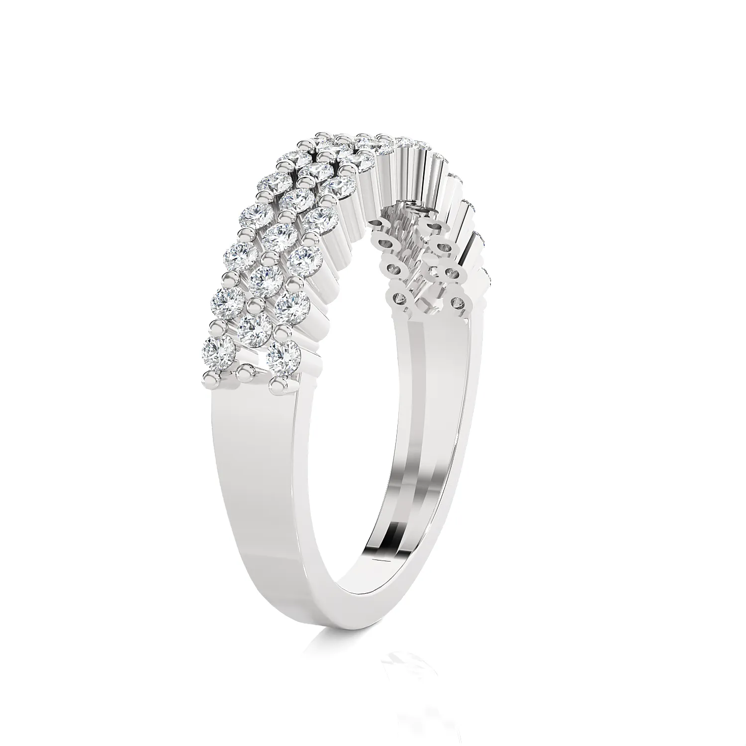 5/8 ctw Round Lab Grown Diamond Anniversary Ring