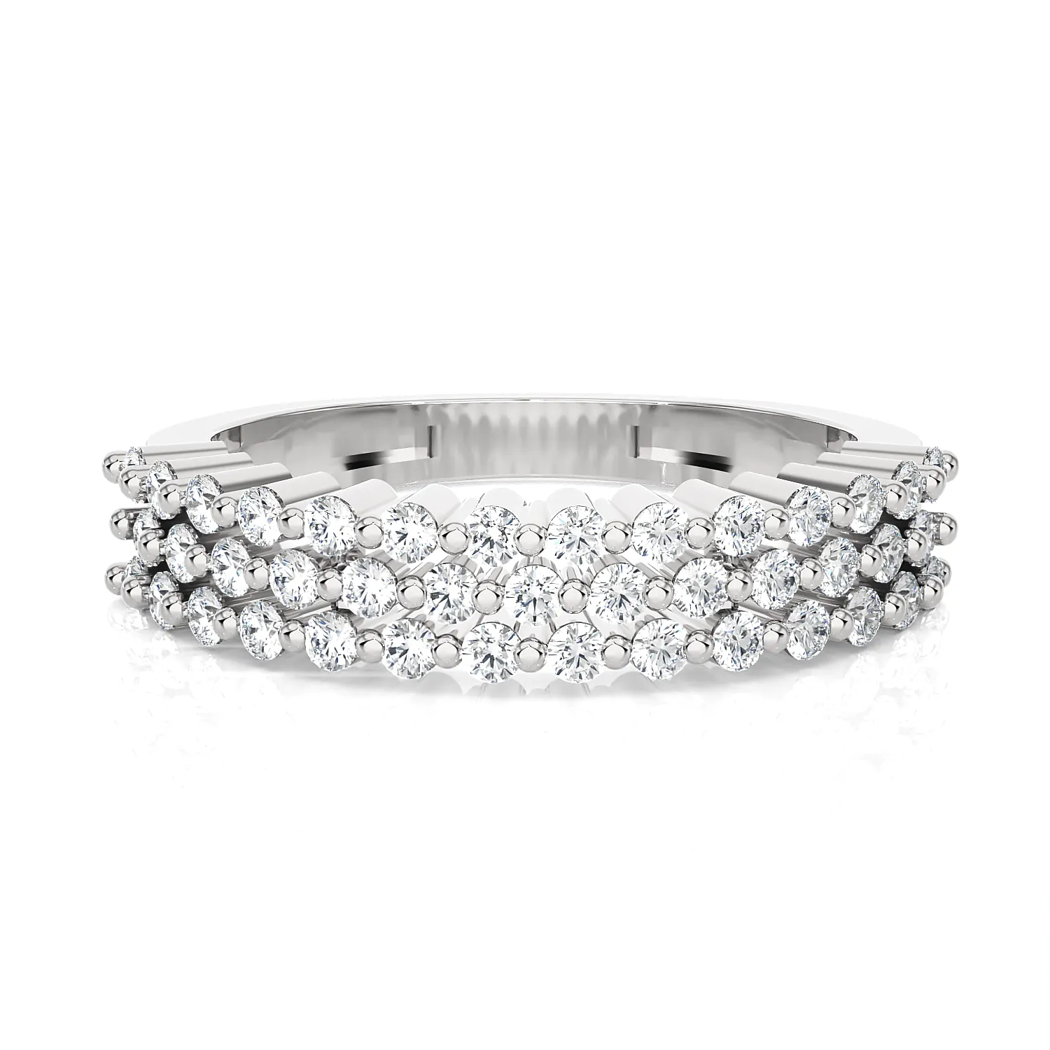 5/8 ctw Round Lab Grown Diamond Anniversary Ring