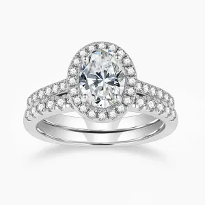 925 Sterling Silver Brilliant Oval Cubic Zirconia Promise Ring