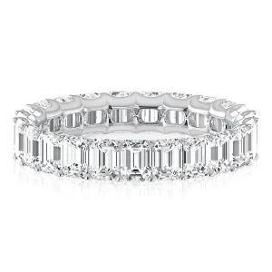 A. JAFFE Anniversary/Eternity Diamond Wedding Ring in 18K White Gold (4.37ctw)