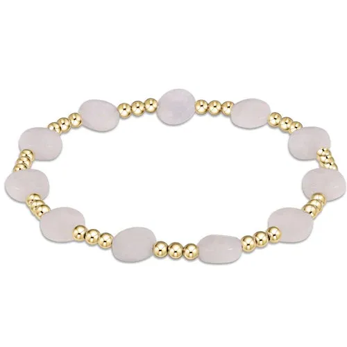 Admire Gold 3mm Bead Bracelet - Gemstone