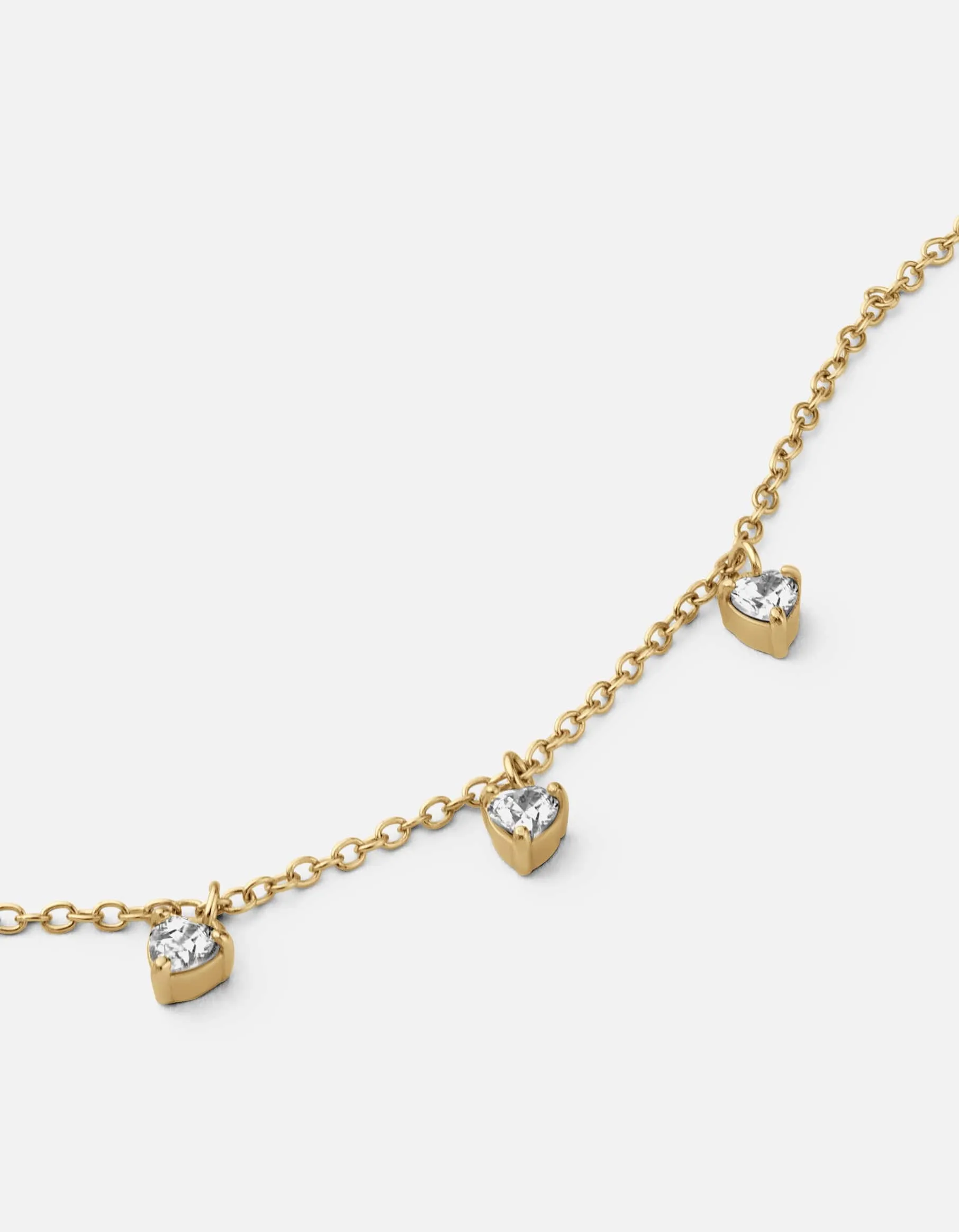 Adora Heart Bracelet, Gold Vermeil/Sapphire