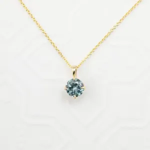 Alice Necklace 5.5mm 0.80ct Montana Sapphire (One of a kind)