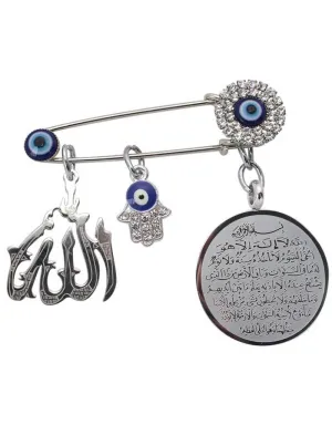 Allah Turkish evil eye Scarf Hijab brooch