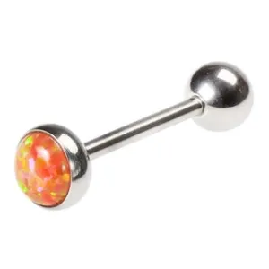 Amber Opal Tongue Ring