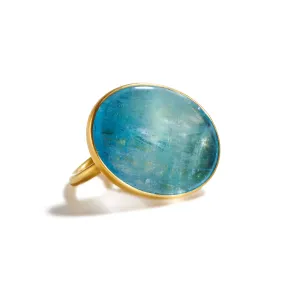 Aqua Oval Ring