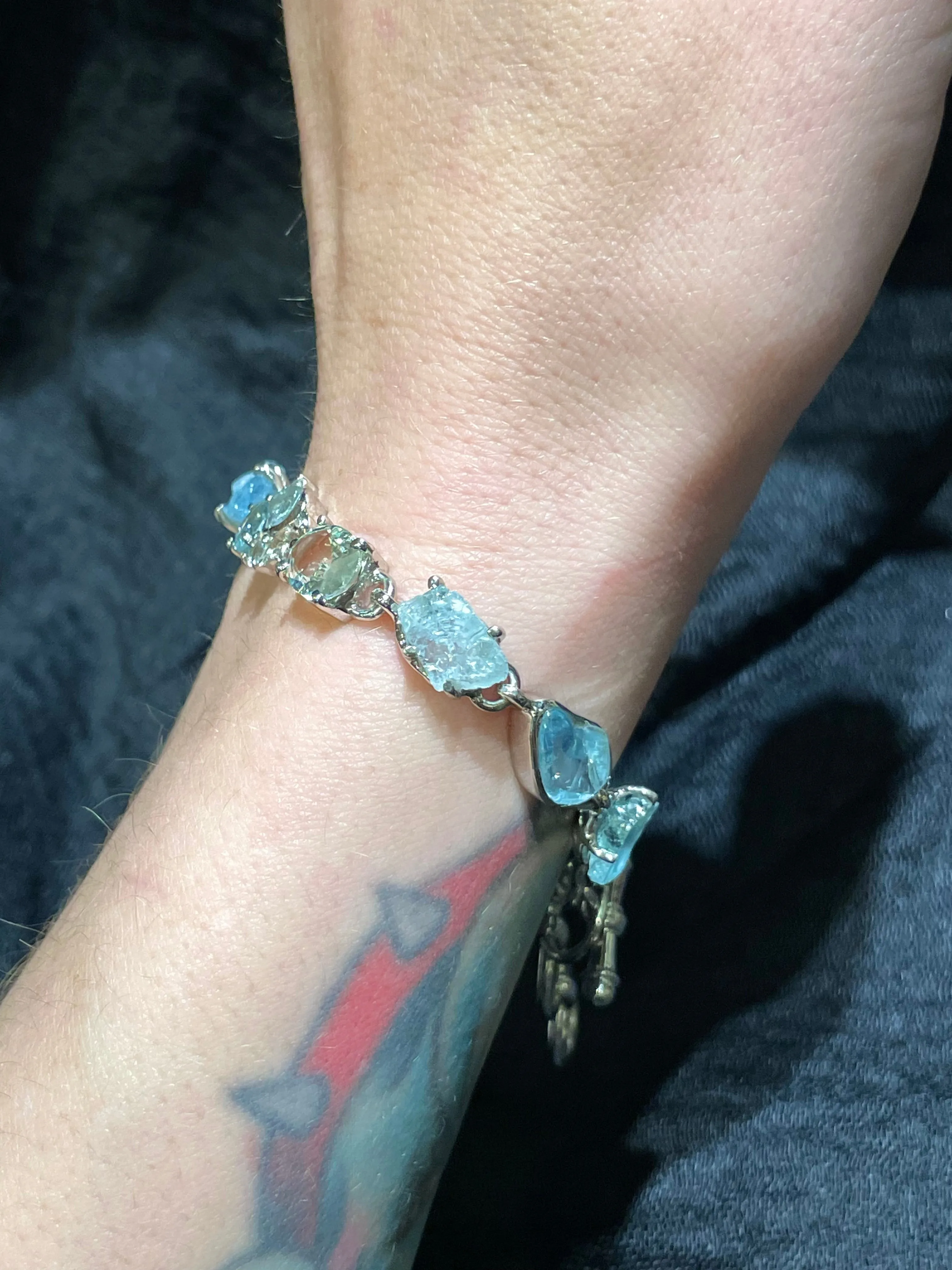 Aquamarine and Blue Topaz Bracelet