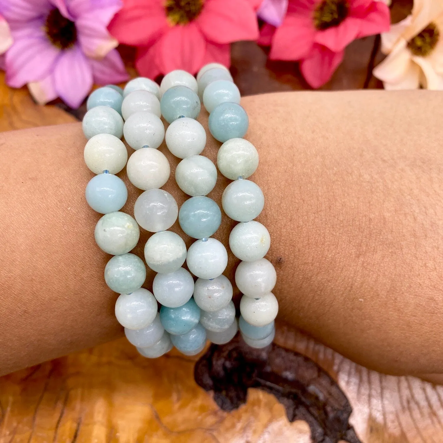 Aquamarine Bracelet, Crystal for Cleansing and Meditation