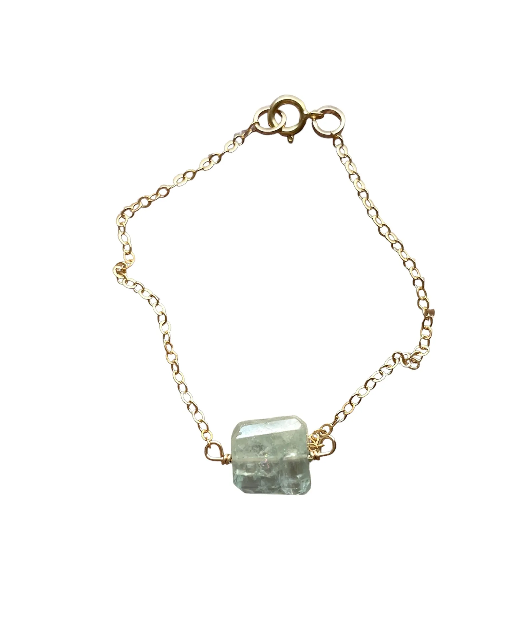 Aquamarine Crystal Bracelet