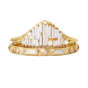 Art Deco Wedding Ring Set