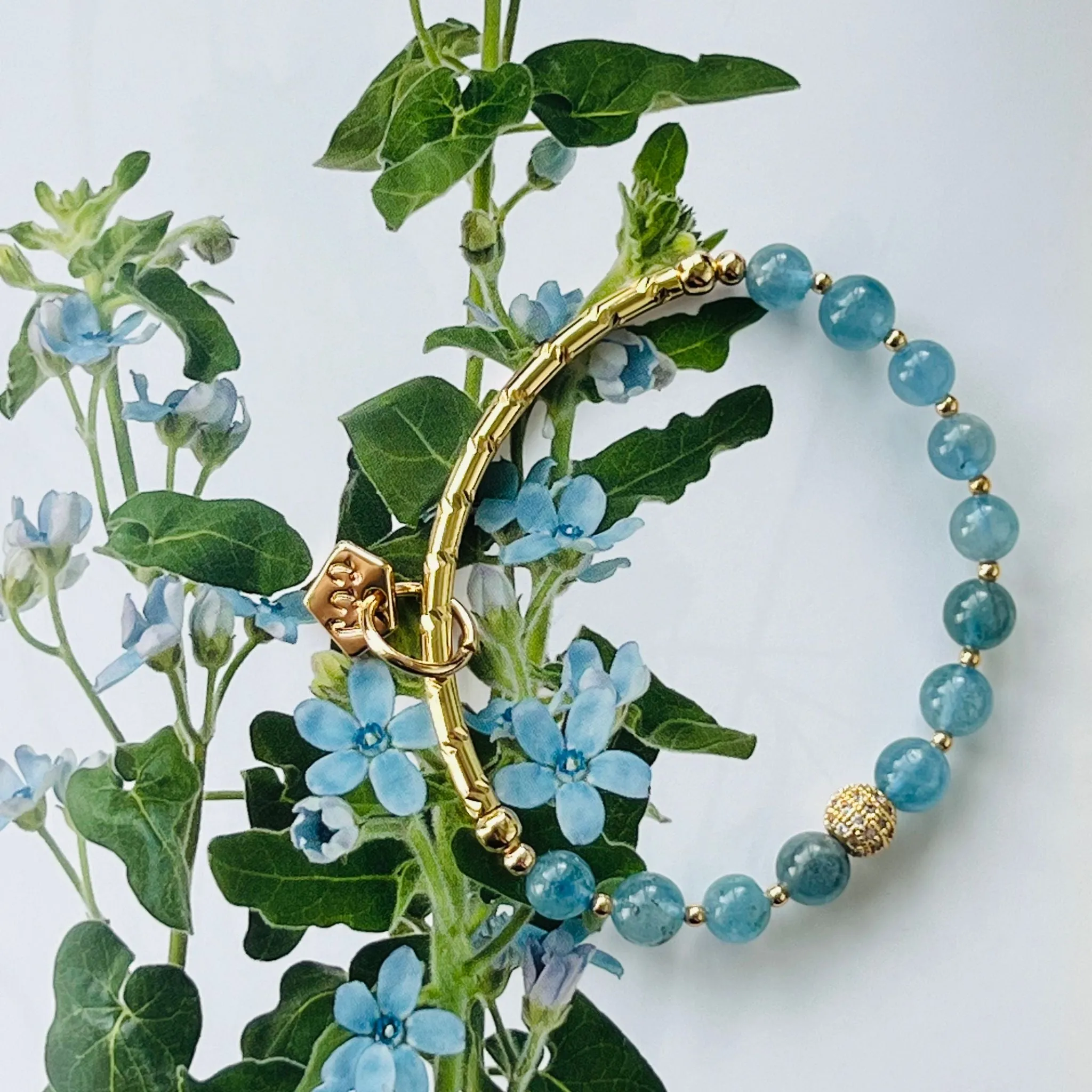 Awesome Aquamarine Baby Diadem Bracelet