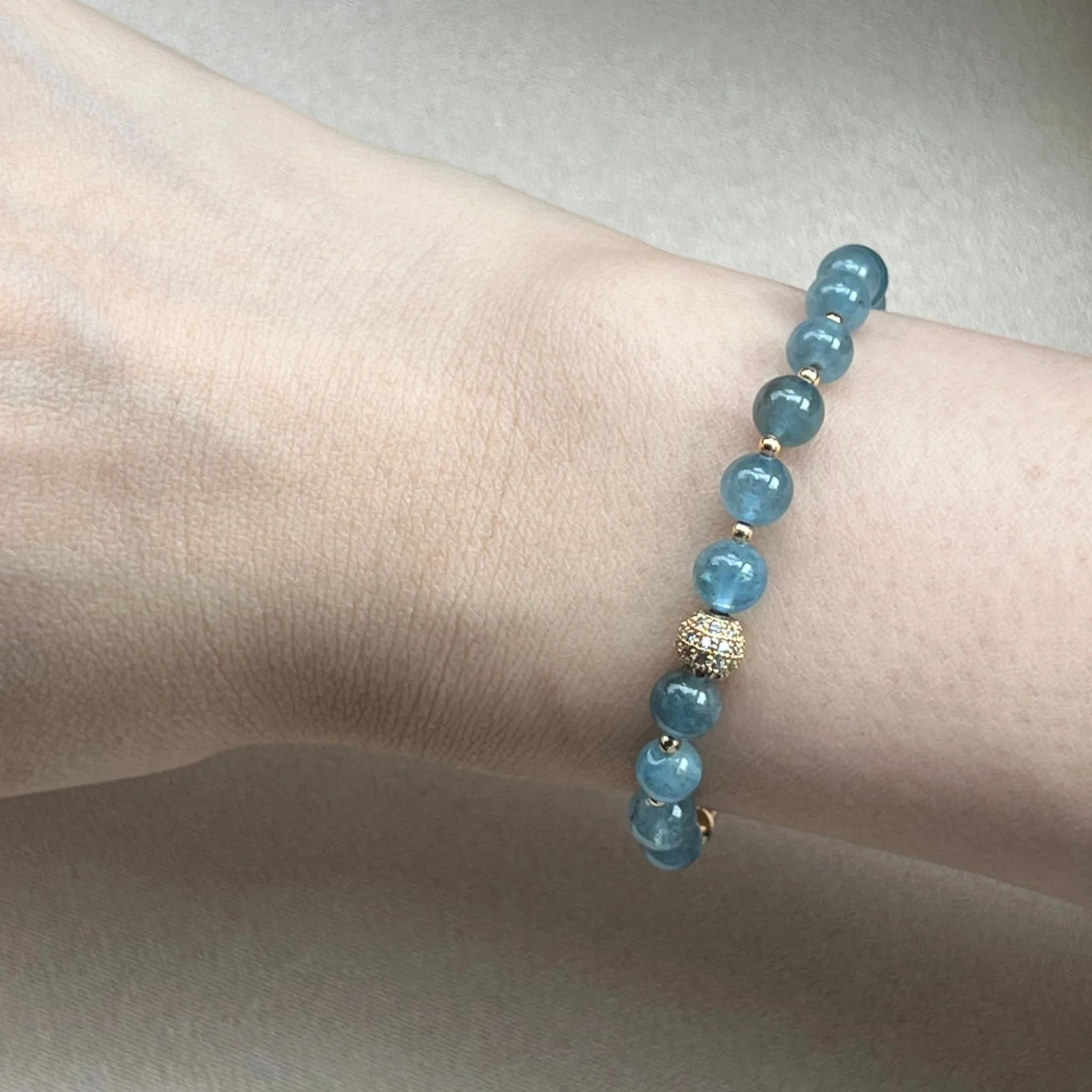 Awesome Aquamarine Baby Diadem Bracelet