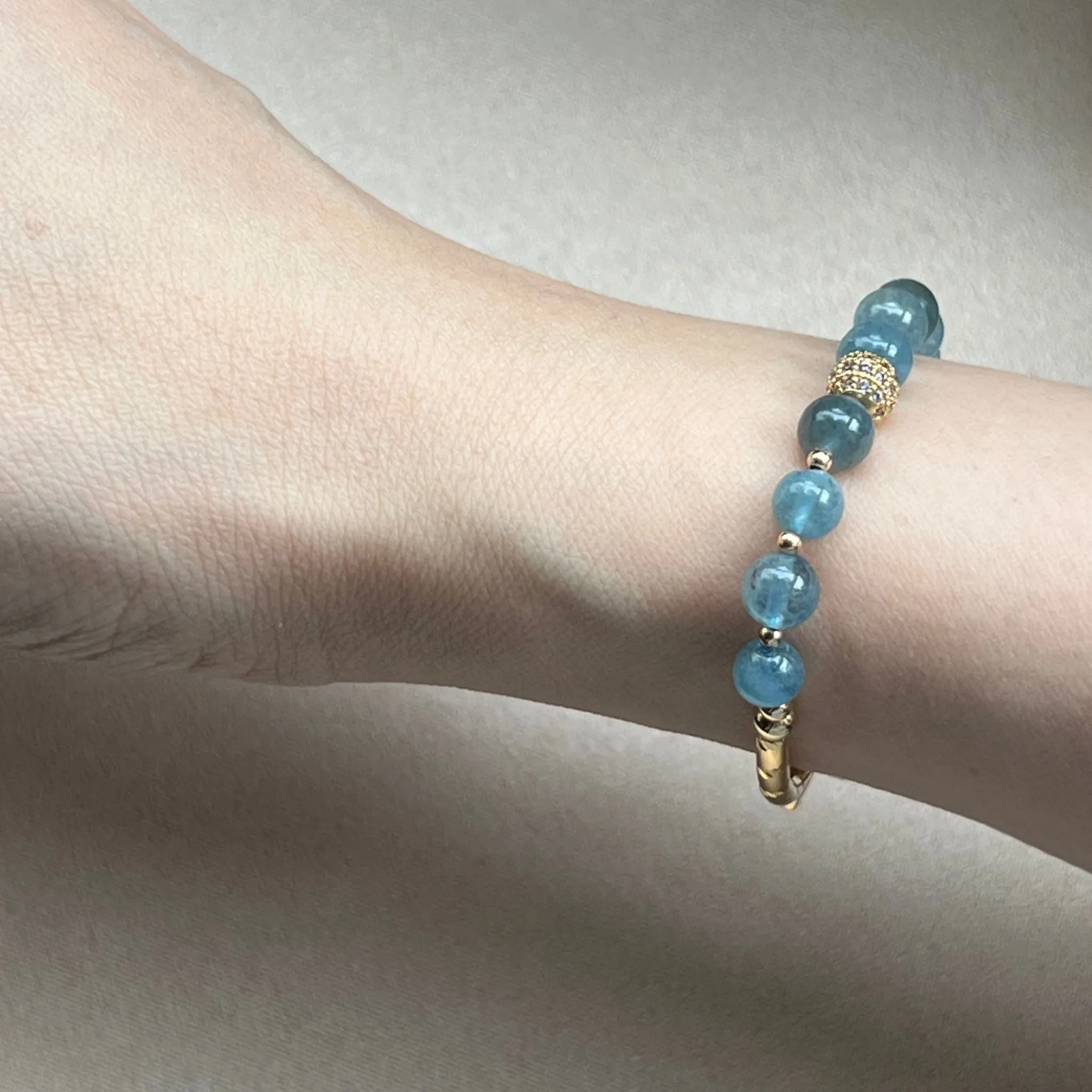 Awesome Aquamarine Baby Diadem Bracelet