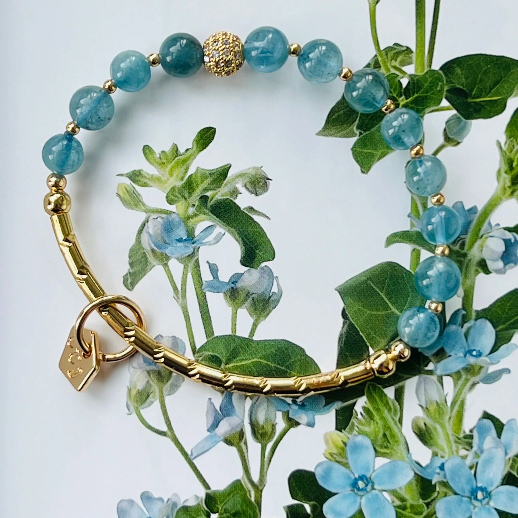 Awesome Aquamarine Baby Diadem Bracelet