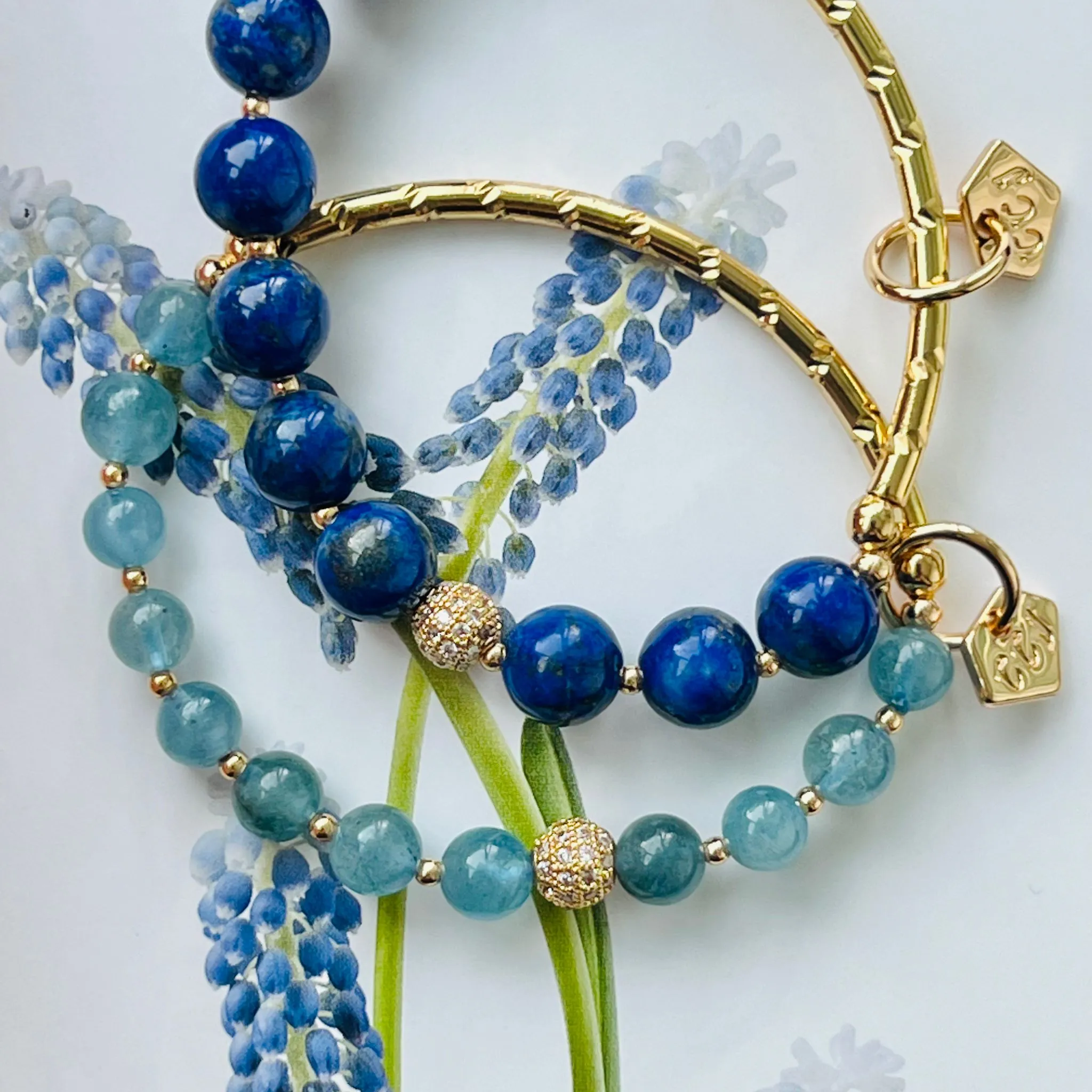 Awesome Aquamarine Baby Diadem Bracelet