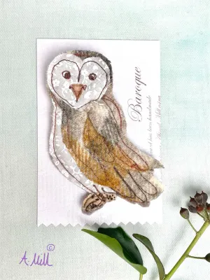 Barn Owl Brooch