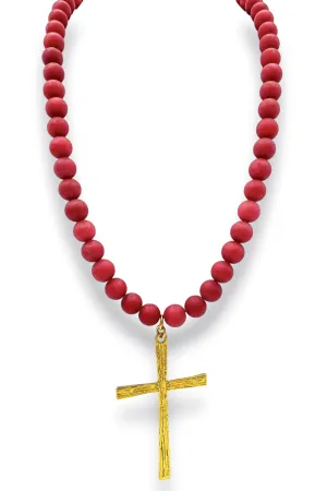 Big Catch Necklace - Red