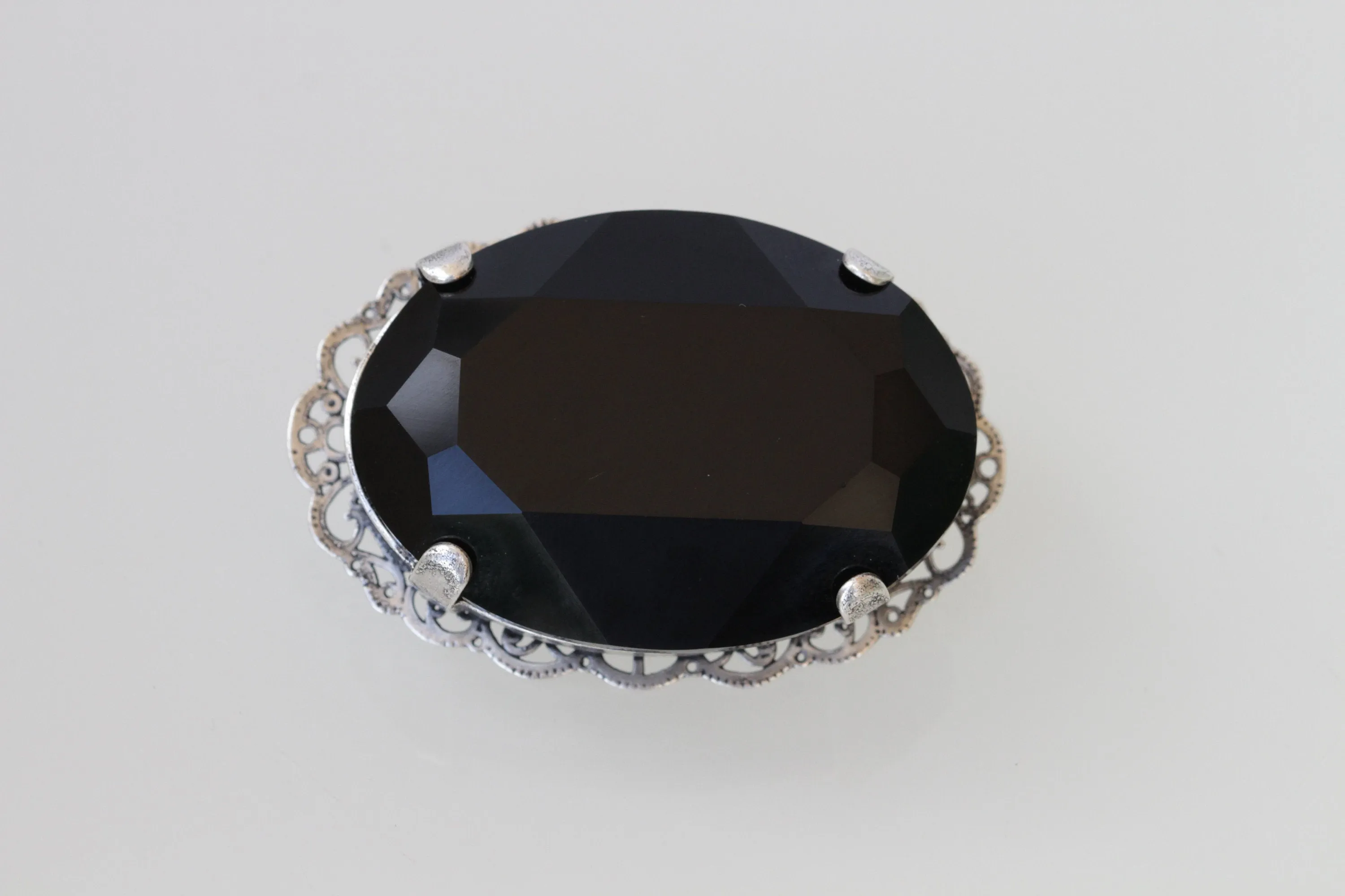 BLACK Rebeka Filigree Brooch