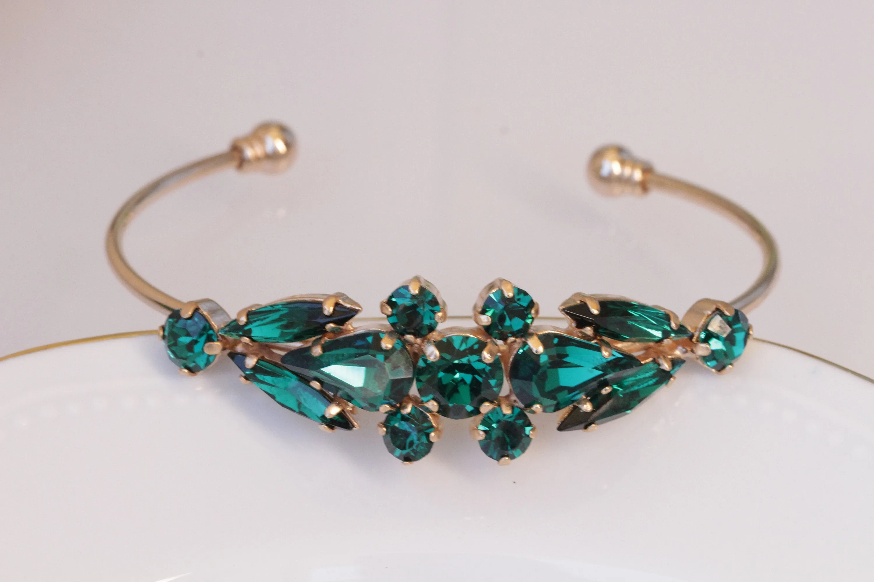 Bridal EMERALD Bracelet