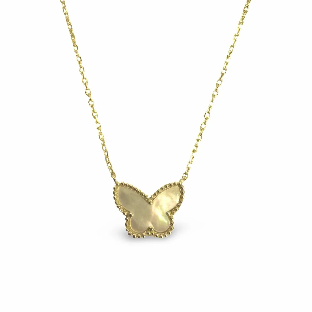 Butterfly Mother of Pearl Necklace