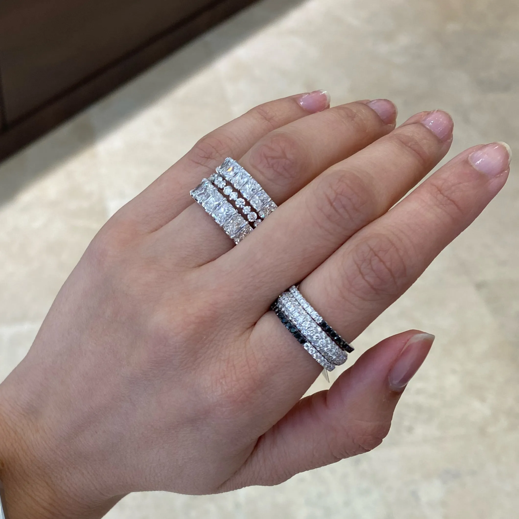 Circles & Diamonds Eternity Ring