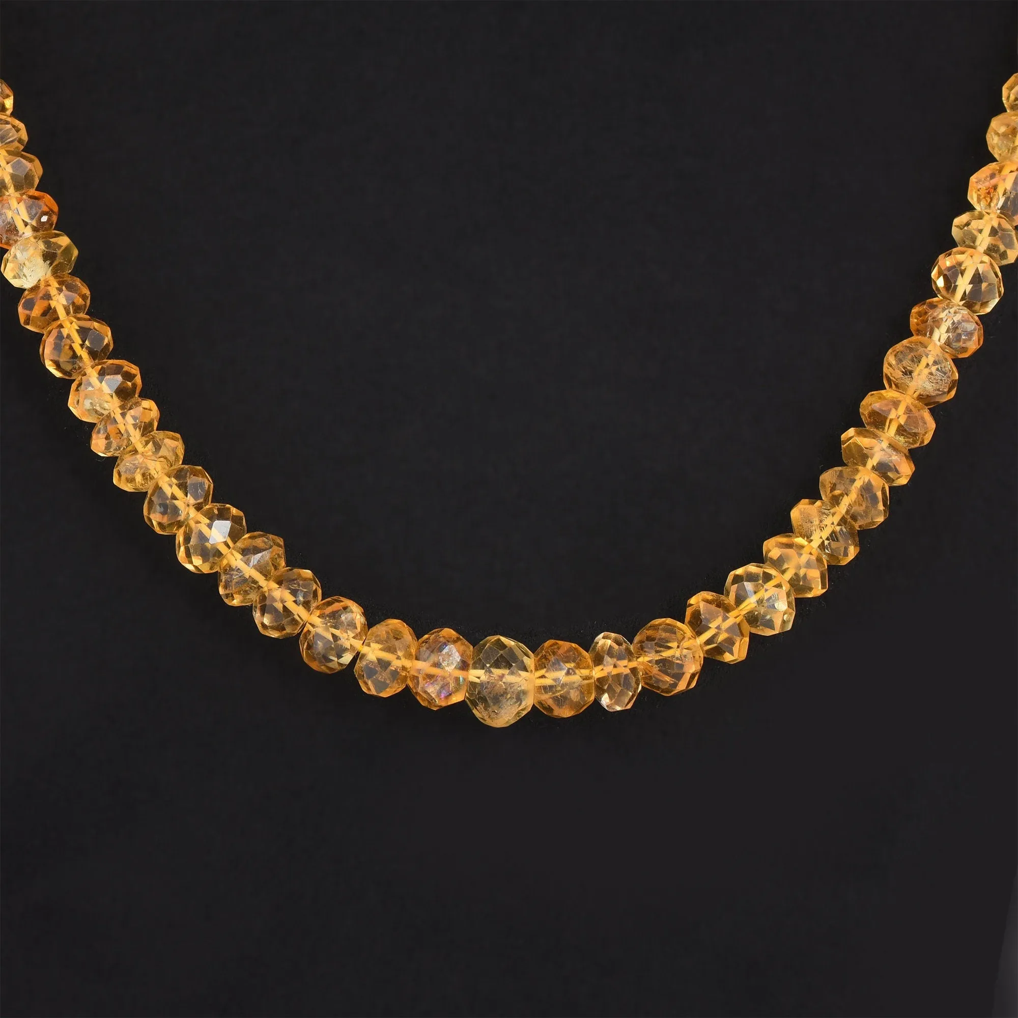 Citrine Single Line Necklace