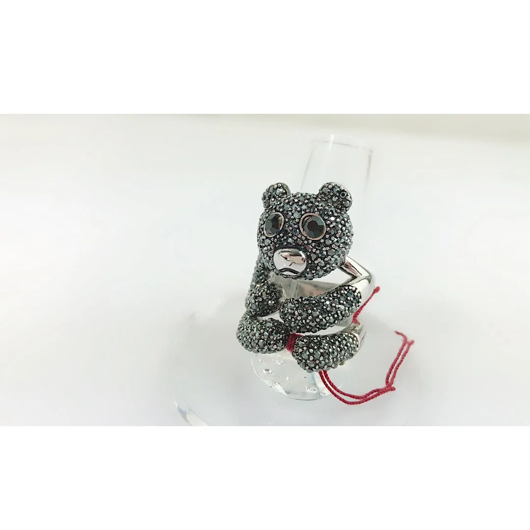 Custom Made Teddy Bear Cocktail Ring