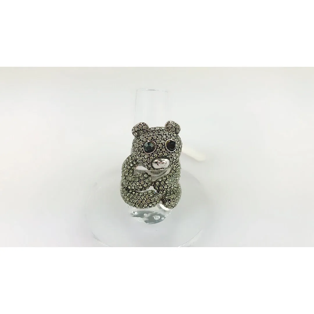 Custom Made Teddy Bear Cocktail Ring