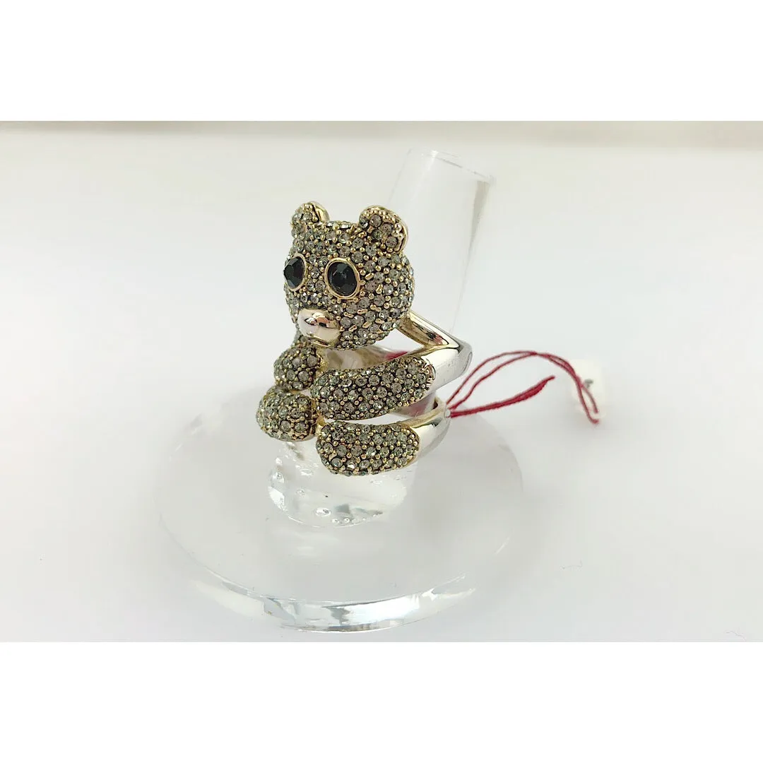 Custom Made Teddy Bear Cocktail Ring