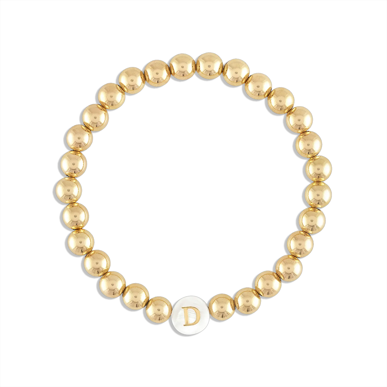 Custom Pearl Initial Ball Bracelet