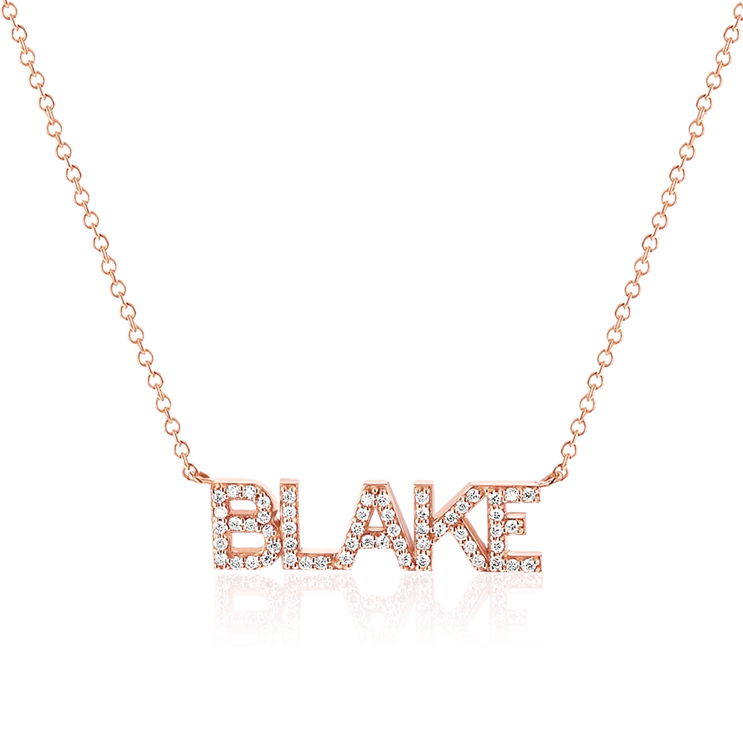 Diamond Custom Name Necklace