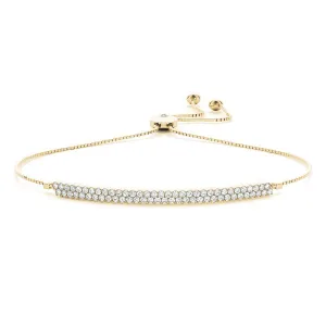 Diamond Pave Bolo Bracelet