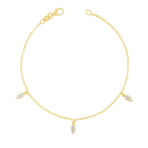 Diamond Pear Drop Bracelet